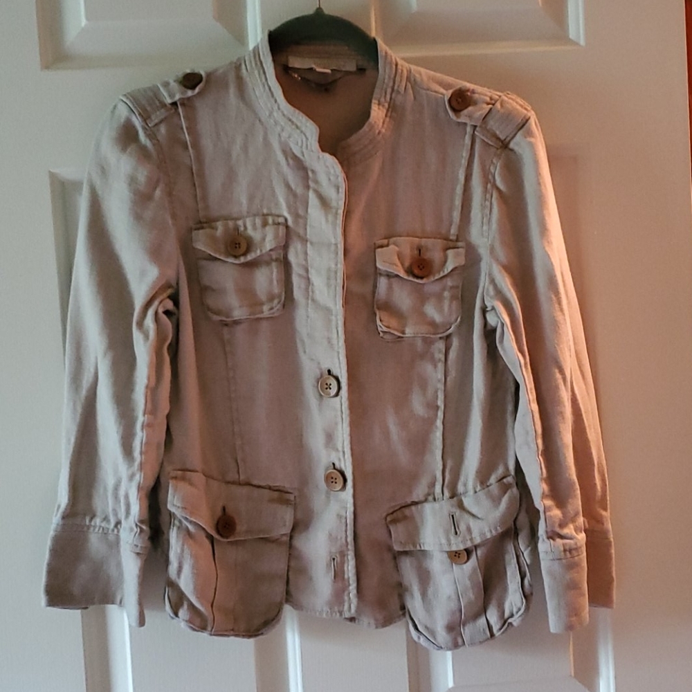 Banana Republic linen jacket - tan